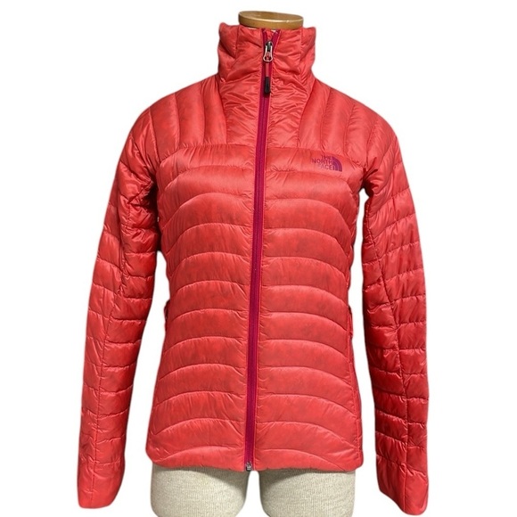 THE NORTH FACE Puffer Jacket Coat 700 Down Filled Orange Pink Size XS - Picture 5 of 15